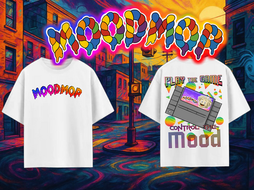 MoodMop "Play the Game" Tee – OG Cartridge Drop