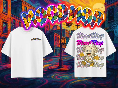 MoodMop Drip Tee — OG Mascot Edition